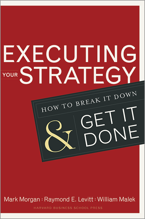 EXECUTING YOUR STRATEGY :  HOW TO BREAK IT DOWN AND GET IT DONE