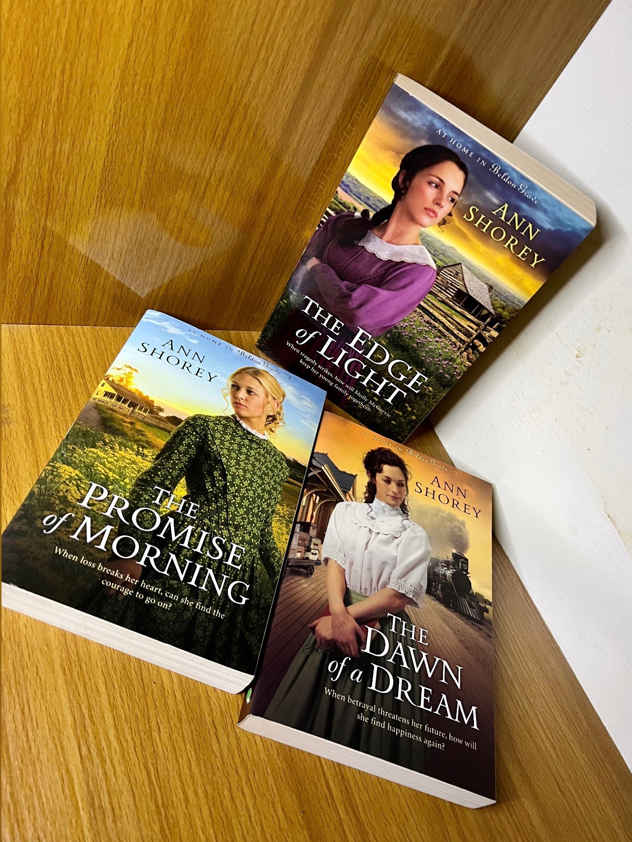 At Home in Beldon Grove Series (Set of 3) Edge of Light; Promise of Morning; Dawn of a Dream