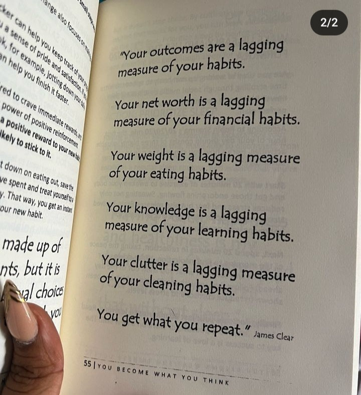 YOU BECOME WHAT YOU THINK